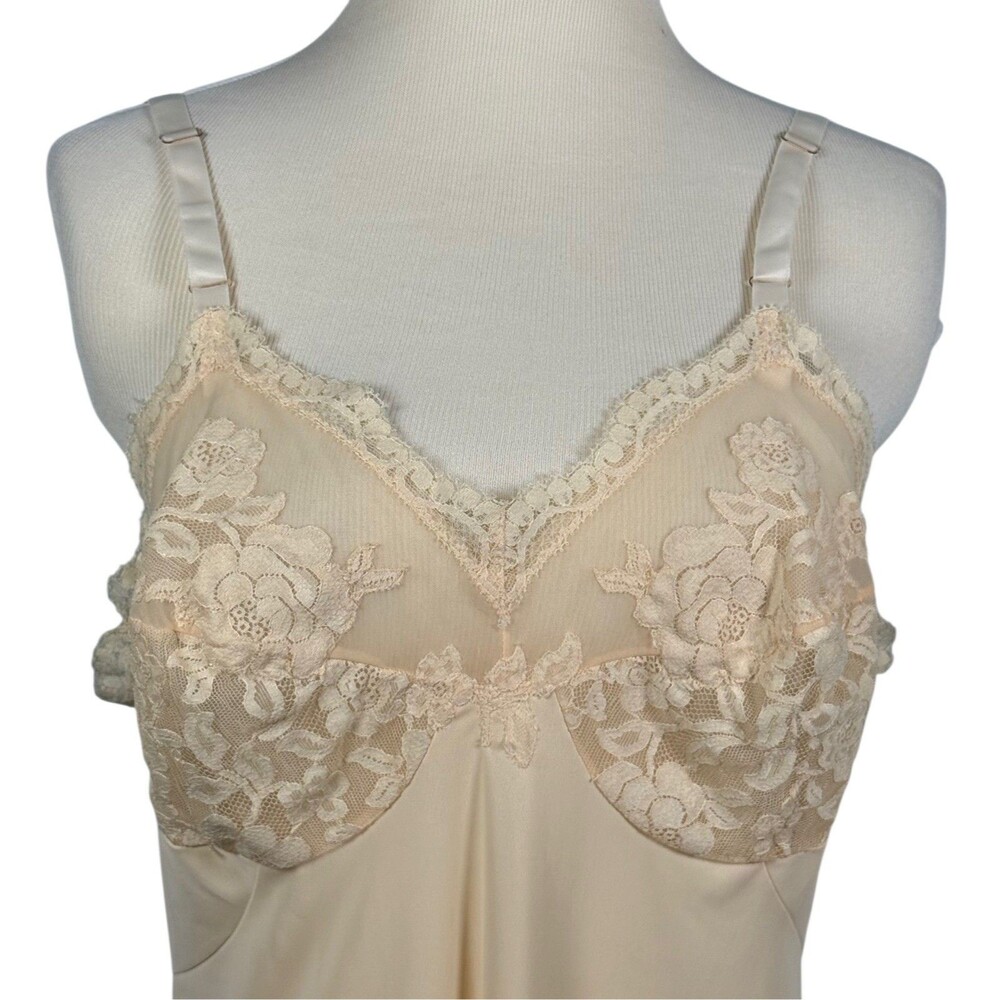 Vintage Artemis Womens Babydoll Nightie Nightgown Slip Dress 38 Lace Lingerie - Picture 3 of 7